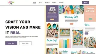 How to Create DIY Craft Website Using HTML & CSS | Fast Code