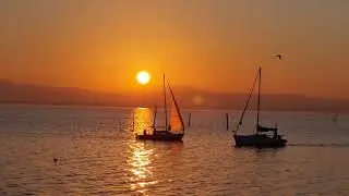 Tramonto caraibico?? No !!.dalla costa est del Lago Trasimeno.