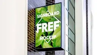 Free Signboard Mockup Presentation