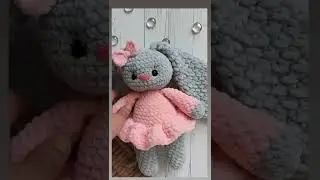 заяц вязаный, ручная работа