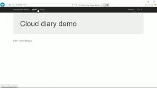 Cloud Diary Tutorial 03 - Create new Controller and View