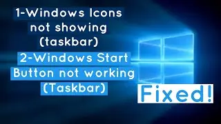 How to fix Taskbar Icons not showing |Battery, WIFI, Volume Icons
