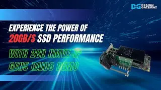 Experience the Power of 20GB/s SSD Performance with 2CH NVMe-IP Gen5 RAID0 Demo