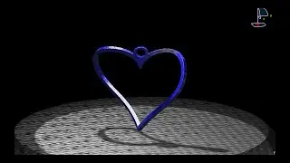 Infinite Heart Pendant CATIA V5 Real Time Rendering DMU ∞