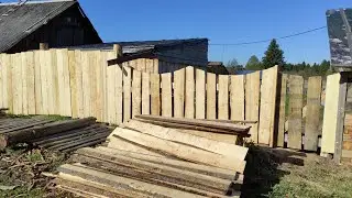 Бюджетный деревенский забор