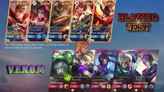 BLAZING VS VENOM 🔥 CUSTOM SKIN COLLAB | MOBILE LEGENDS