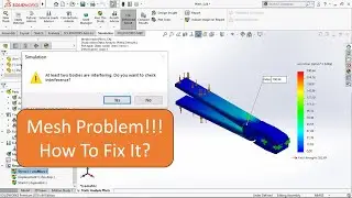 Static Analysis Pliers Use Solidworks [FIX MESH PROBLEM]