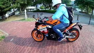 SPEEDING with HONDA CBR 250 REPSOL model in JAPAN 155km/h