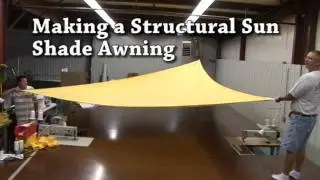 Building a Structural Awning - Sail Shades - Triangular Awning