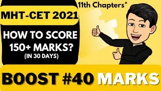 MHT CET 2021 🔥 MHT-CET 2021 Strategy & Preparation ❤️ Boost 40 Marks 🔥 How to Score 150+ in 
