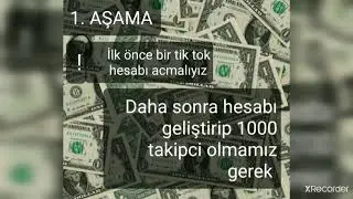 Tik tok tan nasıl para kazanılır
