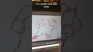 Walk animation on 2s! #animation #clipstudiopaint