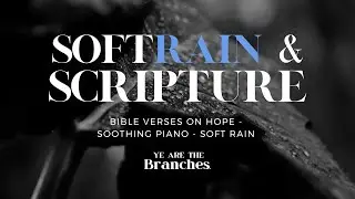 [No Ads] GET SOME REST// Bible Verses On Hope w/ Soft Rain & Piano for Sleep & Meditation 