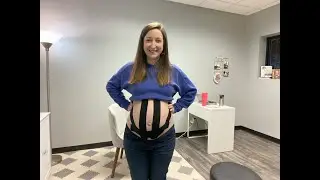 How to Kinseotape (KT) your pregnant belly. #pregnancy #pelvicpain #naturalbirth