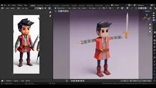 Character Modeling  - 5 | Blender 4.1 | Low Poly Character
