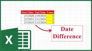 Calculate the difference between two dates in Excel?