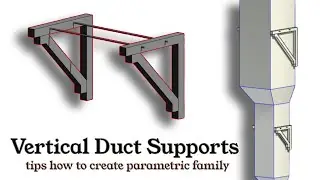 How to Create Vertical Support for Duct in Revit | 