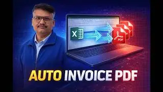 How to Automate Invoice PDF Generation in Excel Using VBA | Step-by-Step Tutorial