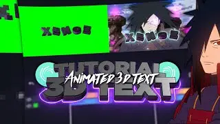 Como Fazer Texto 3D Animado Igual De Pc📱| Tutorial Animated 3D Text ( Alight Motion / Android )