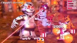 FNAF World Chipper Hard Mode beat on first try!