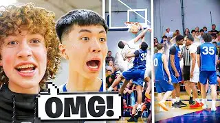 A FIGHT ALMOST BREAKS OUT AFTER LAVAR GOT DUNKED ON!