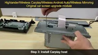 Toyota Highlander Panasonic Radio Host Carplay Decoder Installation Tutorial