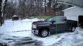 Wyze Camera person and vehicle detection through window glass
