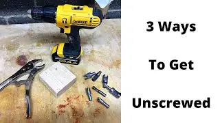 How To Remove A Broken / Stripped  Screw From Wood 👉 How To Remove Headless Screw From Wood (easy)