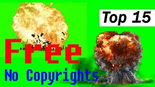 Explosion Green Screen Effects / Blast Green Screen No Copyright Free to use