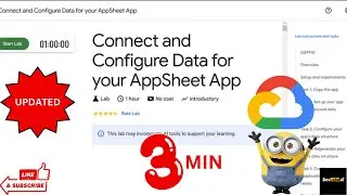 Connect and Configure Data for your AppSheet App||GSP910|| 