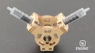 Making V - Twin Engine Using Syringe || V2 Engine