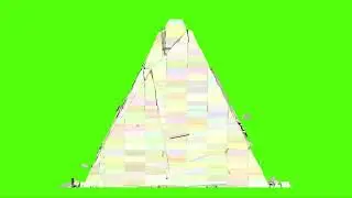 Partial Pyramid collapse with green screen for video projects, 3DS Max 2019