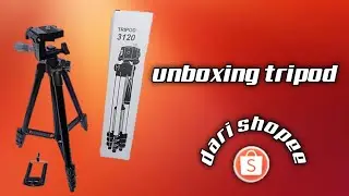 unboxing tripod dari shopee