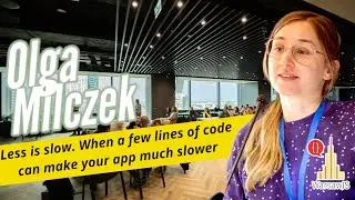⚡️LT - Olga Milczek - Less is slow. When a few lines of code can make your app much slower