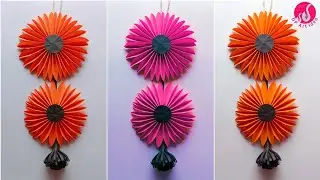 😱(Day -4) 7 Day's PaperCraft Challenge|| DIY Wall Hanging | Handmade Paper Wall Hanging | Easy Craft