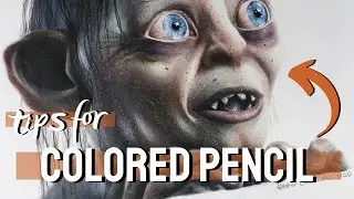 TIPS FOR REALISTIC COLORED PENCIL PORTRAITS!