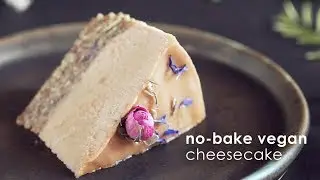 Nut-Free Vegan Cheesecake // No-Bake Cheesecake Recipe w/ Sunflower Butter