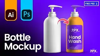 Bottle Product Mockup From Illustrator to Photoshop | The2px