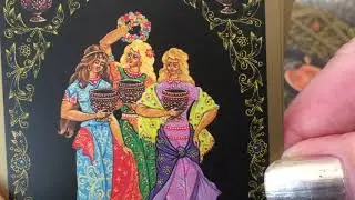 Russian Tarot of St. Petersburg-Tarot Cards-Close Up Review! -Faberge Egg -Miniature Artwork