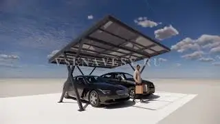 Современный и надежный металлический навес для авто (metal canopy for parking). Видео презентация