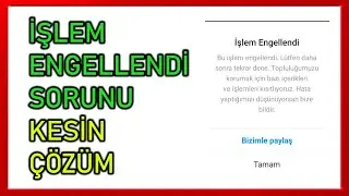 İnstagram İşlem Engellendi Sorunu Nasıl Çözülür ? #2