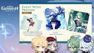 CONFIRMED!! First Phase Of Version 4.2 FURINA Banner And 4 Stars Character Rerun | Genshin Impact
