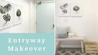 STUDIO APARTMENT ENTRYWAY MAKEOVER | Simple & Organized Studio Apartment