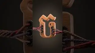 Khmer Alphabet  | អក្សរ​ ច - Letter Chaw ​| Typography |  #cinema4d  #octane #animation