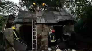 Пожар в Приморском районе