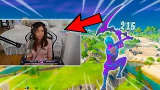 I Trickshotted FAMOUS STREAMERS in Fortnite! (Crazy Reactions)