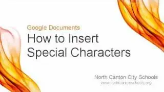 Google Documents: How to Insert Special Characters