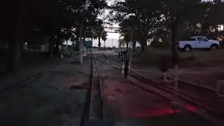 Ridge Live Steamers.  Sunset ride from Summit to Elston yard and back to Summit