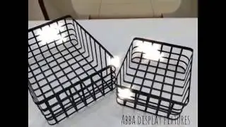 Wire basket Supplier NEW Product from ABBA Display Fixtures