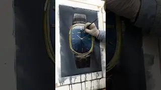 Patek Philippe full painting. Original artwork available. #art #watches